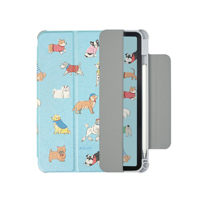 Ufology原创适用ipadair6保护壳2024pro11平板mini6保护套air4/5磁吸7/8/9/10代苹果带笔槽air3夏天小狗蓝色