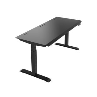 出口欧美电动升降桌ENF级电竞桌电脑桌可升降办公桌双电机三节黑