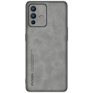 适用vivo V23手机防摔壳v23e/v23pro羊巴皮抗爆V2130镜头全包V2126轻薄V2132磨砂抗滑轻奢男女款简约保护软套