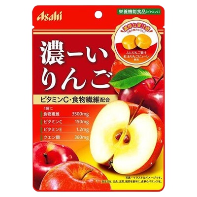 日本进口朝日浓郁水果糖维生素