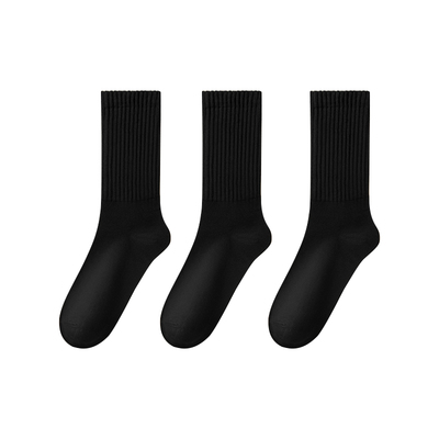 浪莎长筒袜子男春秋纯棉防臭吸汗