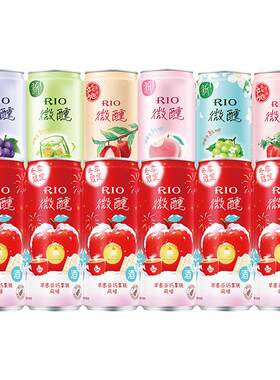 RIO锐澳预调鸡尾酒微醺3度330ml*6罐少女低度气泡果酒