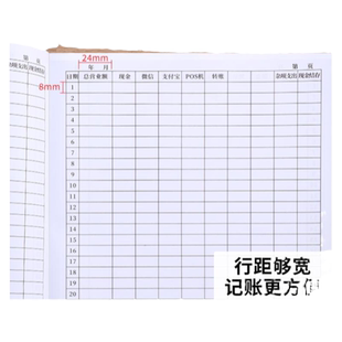 现金日记账本每日营业账本做生意明细店铺出入库手帐餐厅超市进货记录本销售日报表收入支出流水记账本定做