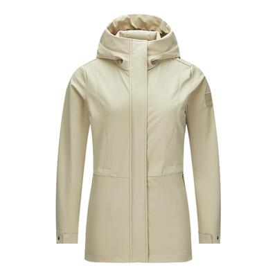 ROCK&ICE户外软壳冲锋衣女中长款