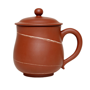 此时此刻 重庆荣昌陶老板杯 纯全手工非紫砂杯带盖泡茶功夫茶杯