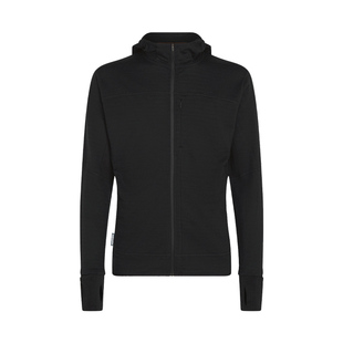 icebreaker美利奴羊毛男300 Realfleece加绒连帽外套户外运动徒步