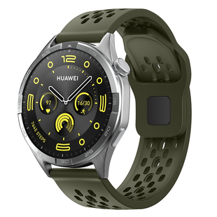 CLOUDHIS硅胶透气洞洞表带适用华为GT5表带watchgt4Pro手表带高级感watch5新款gt6高级感GT3男女款GT2Pro运动