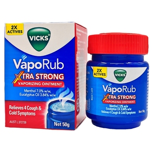 新加坡Vicks Vaporub双倍强力薄荷膏婴儿通鼻膏肌肉疲劳蚊虫叮咬
