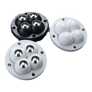 加厚万向轮滑轮滚轮底座免打孔承重滚珠式可粘贴桌子转椅推车脚轮