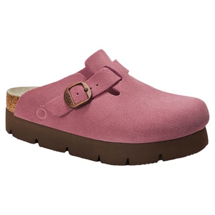 【张元英同款】FOSA女鞋软木鞋春秋外穿勃肯鞋真皮女生厚底半拖鞋