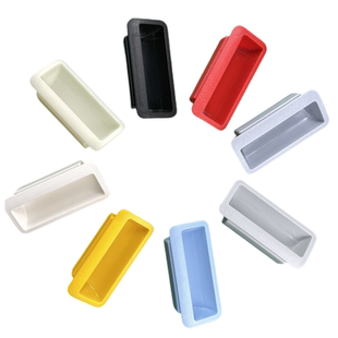 A-11塑料黑色拉手工业设备电箱文件柜内嵌式把手柜门抽屉扣手宝德