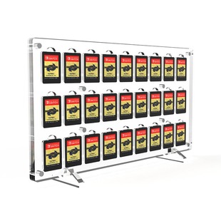 适用switch游戏卡收纳盒亚克力透明磁吸卡带展示架防尘防摔收纳盒