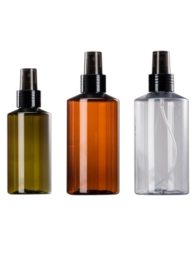 西盈 pet塑料斜肩瓶100ml-280ml配电化铝半罩喷雾头化妆品喷雾瓶