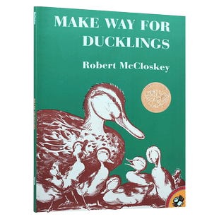 让路给小鸭子 英文原版 Make Way for Ducklings 罗伯特麦克洛斯基 凯迪克金奖经典绘本 平装 搭赶牛车的人 约瑟夫有件旧外套 小岛