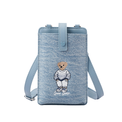 GUOOBEAR古家小熊牛仔布手机包