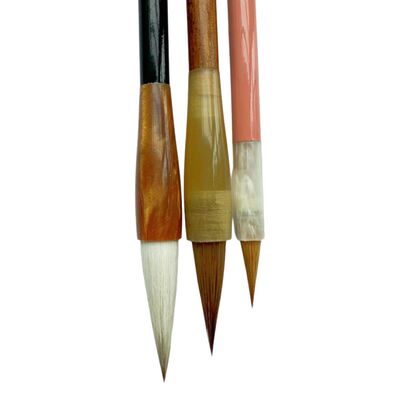 【3支毛笔组合】中大楷小楷兼毫狼毫羊毫组合套装楷隶篆国画没骨