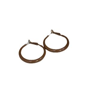 美拉德咖色耳环女复古高级感耳圈耳钉秋冬季爆款棕色圈圈港风耳饰