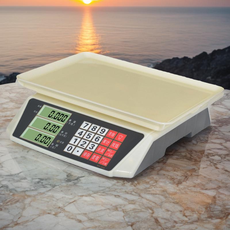 商用小型摆摊电子计价秤30kg公斤市斤便携手提菜市场水果称厨房称