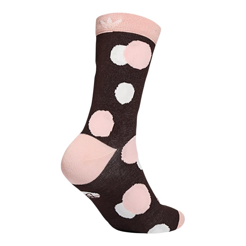 【自营】adidas阿迪达斯三叶草DOTS AOP CREW男女休闲袜子LC8243