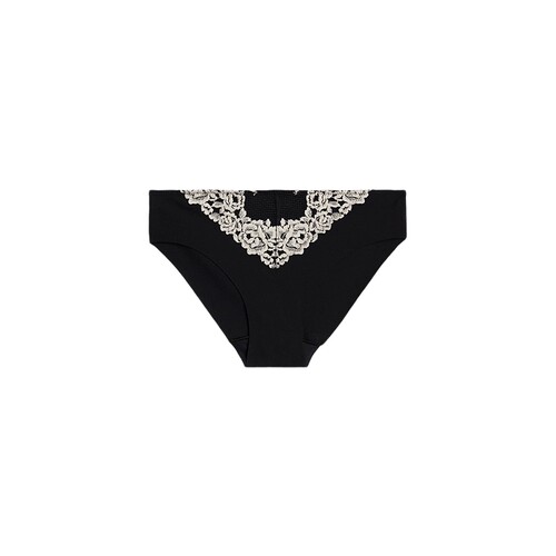 Intimissimi意舒漫女士经典花卉低腰蕾丝包臀三角内裤SI1294V