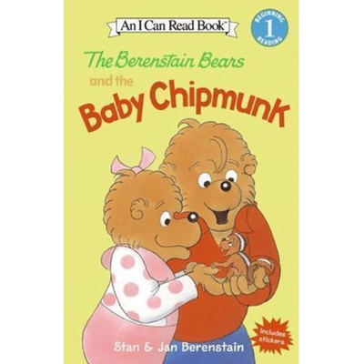 送音频I Can Read Level 1:Berenstain Bears and the Baby Chipmunk贝贝熊和花栗鼠宝宝英文原版绘本汪培珽推荐一阶段启蒙