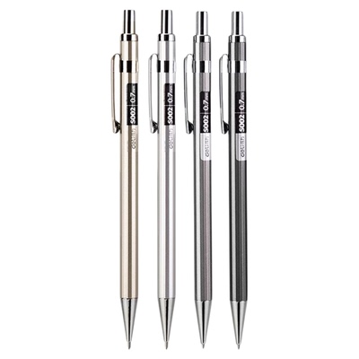 得力金属自动铅笔刻字名字书