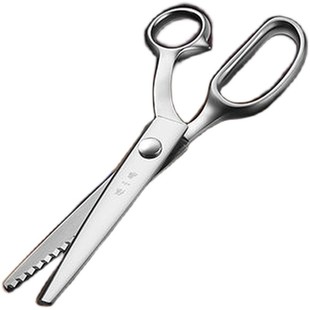 张小泉花边剪刀裁缝剪大波浪花纹狗牙剪布料面料锯齿形三角花样剪