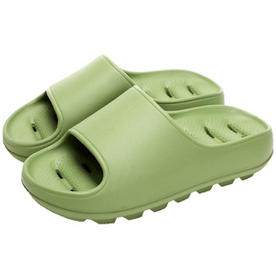 厚底防滑浴室拖鞋女夏季漏水速干镂空室内情侣踩屎感洗澡凉拖鞋男