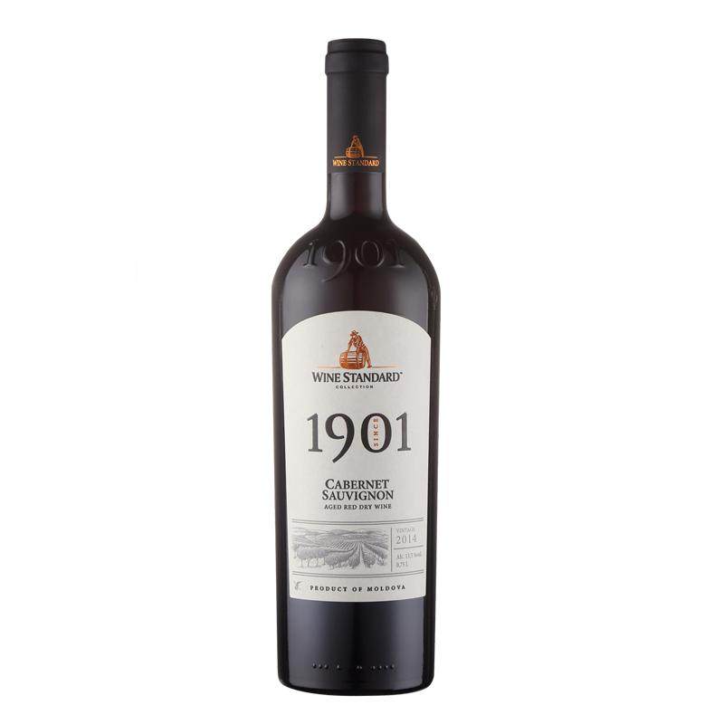 摩尔多瓦原装原瓶进口干红葡萄酒1901C摩标赤霞珠礼盒装红酒整箱