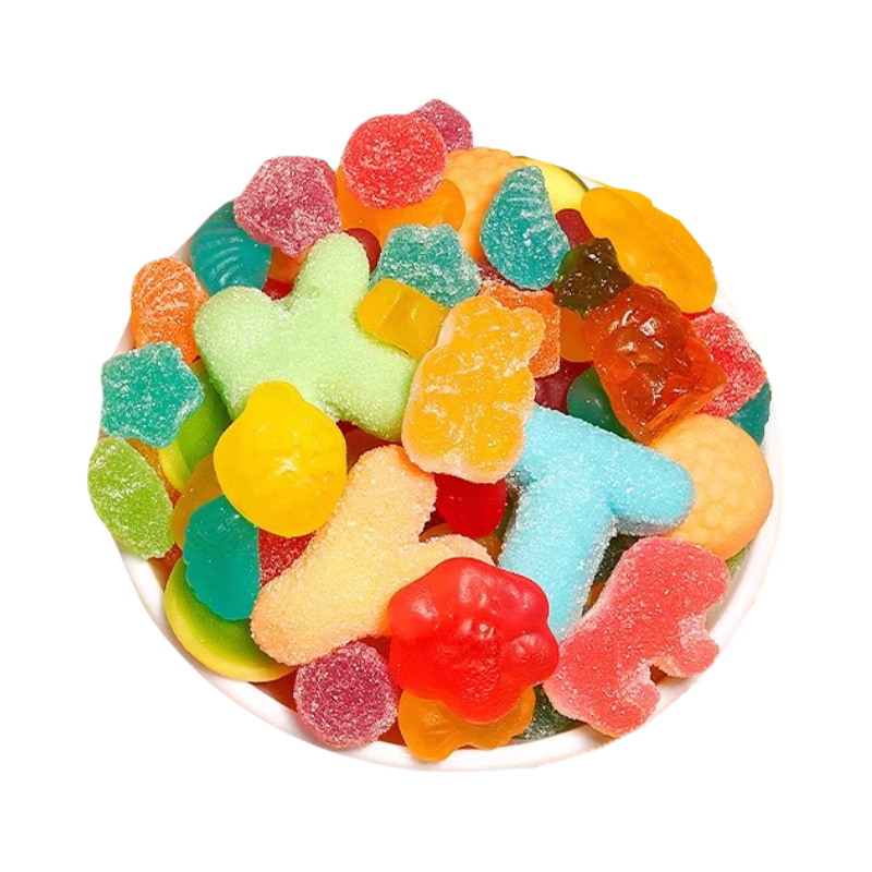 【混合多果味】酸砂橡皮糖水果软糖QQ糖果汁软糖解馋小零食多形状
