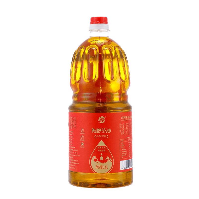 尚野小榨山茶油家用食用油1.8L