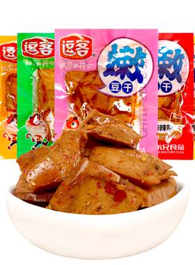 逗客嫩豆干6味可选散装辣味零食