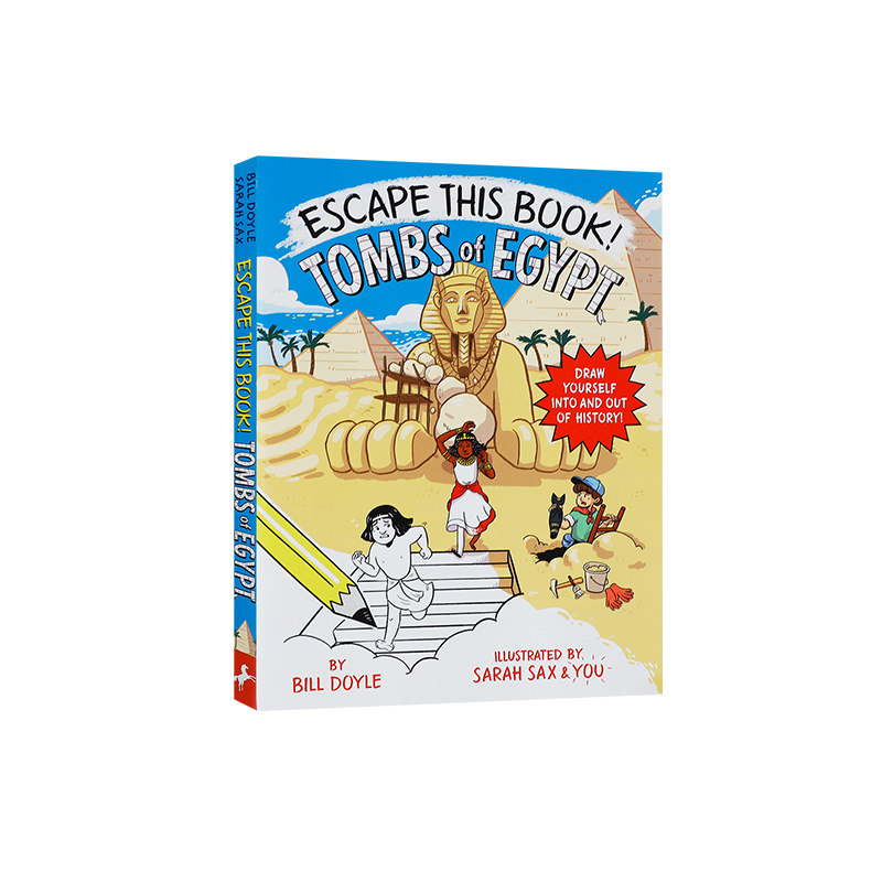 英文原版Escape This Book! Tombs of Egypt逃离这本书!埃及的坟墓 儿童侦探小说冒险故事桥梁章节书 中小学生英语课外阅读