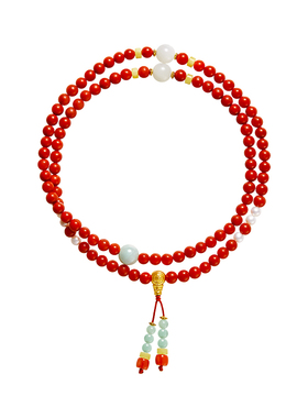 故宫淘宝福禄大吉南红足金手串