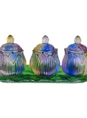 琉璃七彩玻璃供杯供佛杯供水杯