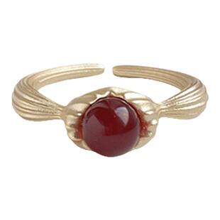 THING OF E【福至】系列 灯笼元素玛瑙戒指 小众复古 精致高级感