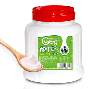 新疆天润盖瑞酸奶大桶装1.2kg水果捞网红原味浓缩风味老酸奶包邮