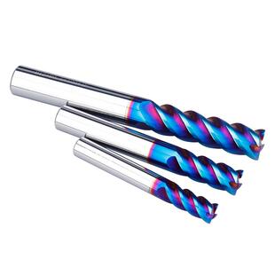 数控铣床65度圆鼻钨钢硬质合金铣刀4刃牛鼻直柄不锈钢专用平刀R刀