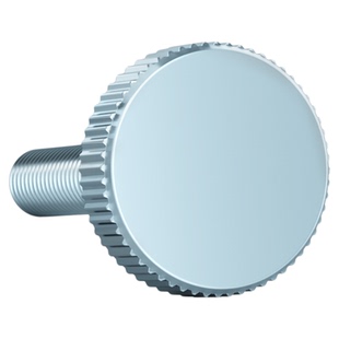 GB835镀锌平头手拧螺丝黑色滚花大圆头螺栓调节螺钉M3M4M5M6M8M10