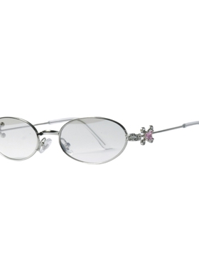 轻奢风镶钻椭圆形近视潮太阳眼镜