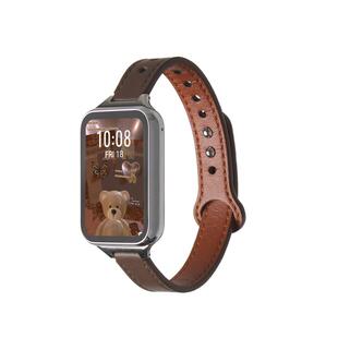 适用小米手环8pro手表带新款9pro版真皮智能7运动手腕带6女生八九代表带链红米手表watch4/5女款替换表链手带