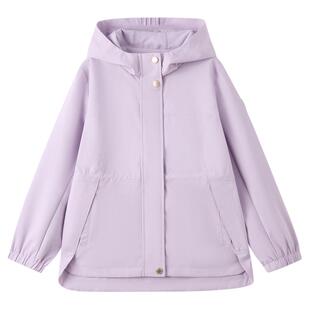 【三防】eland kids衣恋童装女童外套26年春季新品英伦风连帽夹克