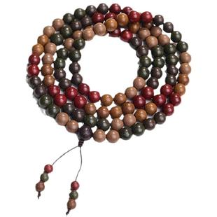 非遗古法天然五行中式合香珠手串108颗手链项链文玩佛珠手持念珠