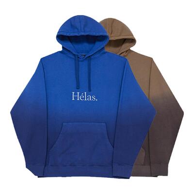 HELAS渐变帽衫宽松休闲