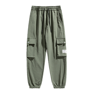 啄木鸟集团官方冲锋裤男户外防风工装裤子美式束脚运动登山长裤TZ