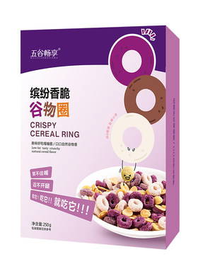 即食低脂红枣黑米紫薯营养谷物