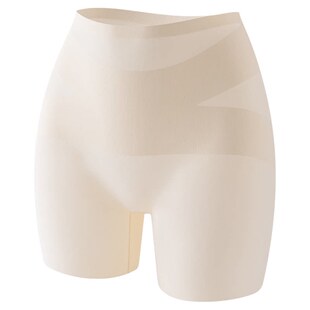 都市丽人安全裤女无痕防走光内裤高腰收腹二合一冰丝平角打底短裤