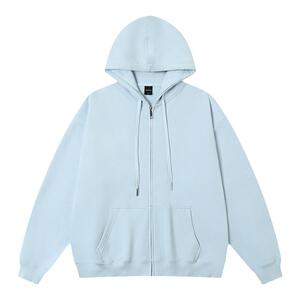 丛林老虎美式高街情侣款开衫卫衣春秋多色420g毛圈拉毛拉链外套男