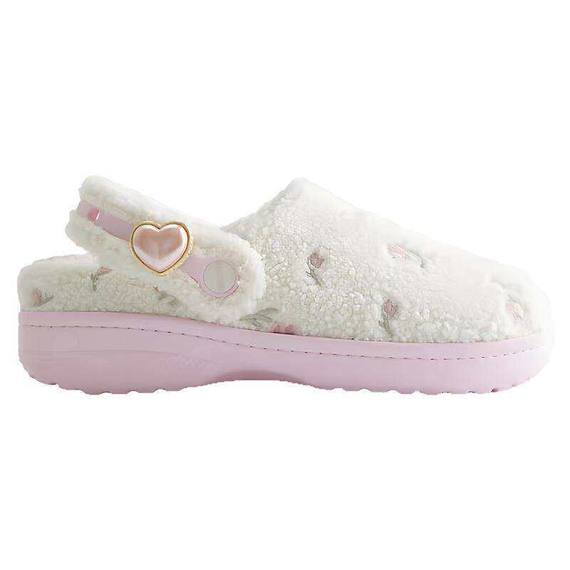 Crocs卡骆驰拖鞋女鞋毛毛鞋包头拖Hollister联名粉嫩可爱秋冬保暖