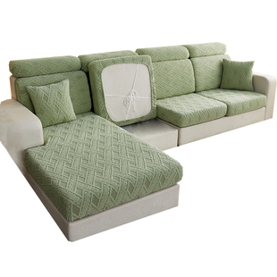 浴帽式弹力沙发笠松紧沙发套罩全包万能2025绿色靠背头枕海绵坐垫